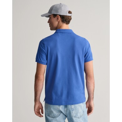 Polo regular fit en coton piqué Shield