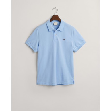 Polo regular fit en coton piqué Shield
