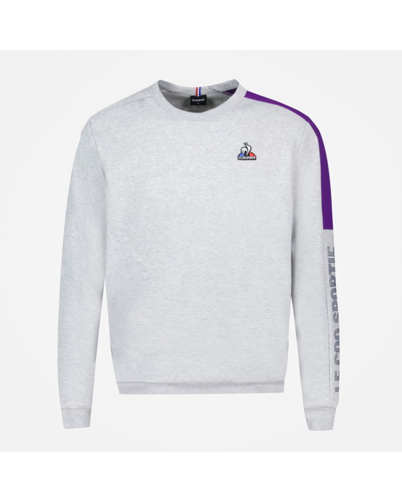 SAISON 2 Crew Sweat N°1 M gris chiné cla