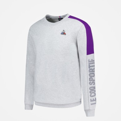 SAISON 2 Crew Sweat N°1 M gris chiné cla