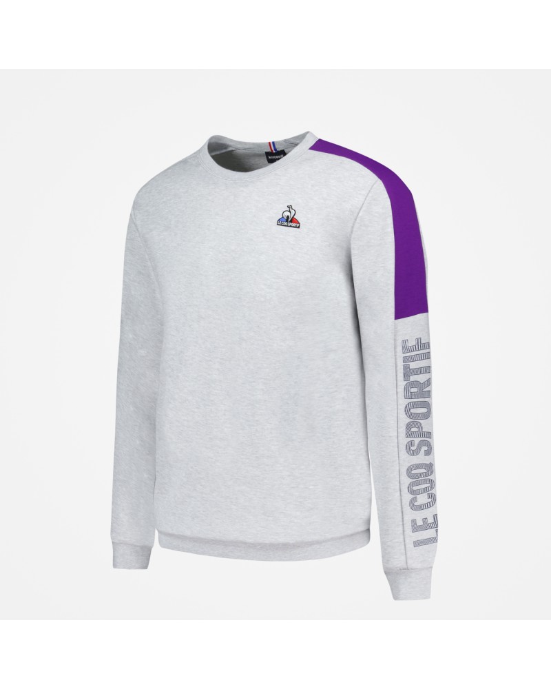 SAISON 2 Crew Sweat N°1 M gris chiné cla