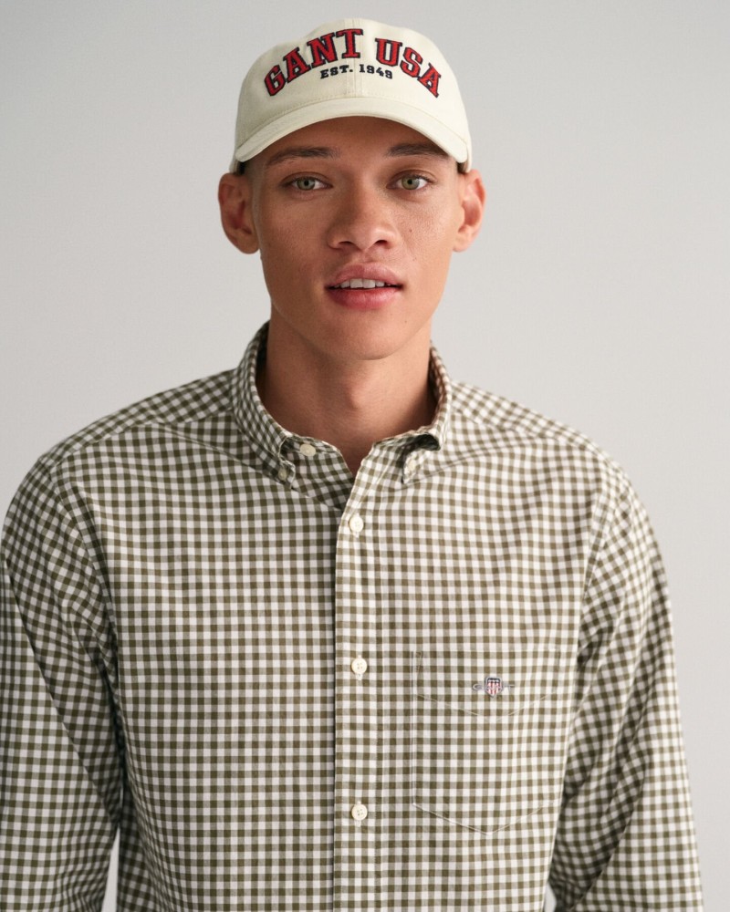 REG POPLIN GINGHAM SHIRT